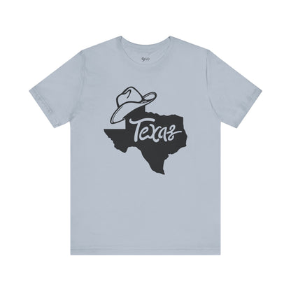 Camiseta unisex con sombrero de vaquero de Texas