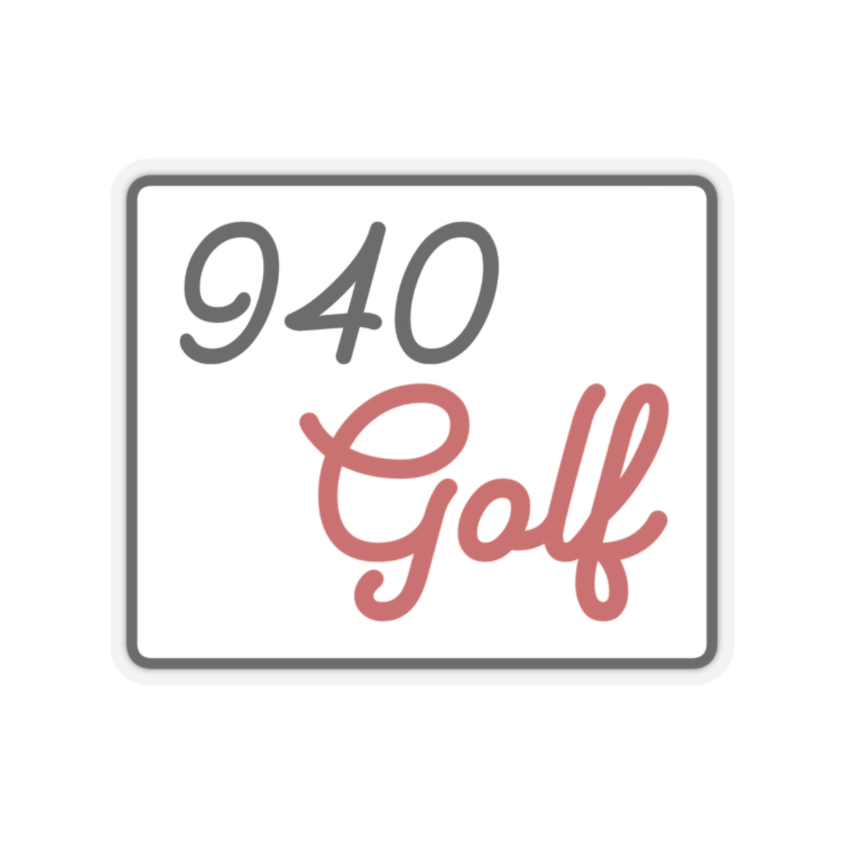 940 Golf Kiss-Cut Stickers