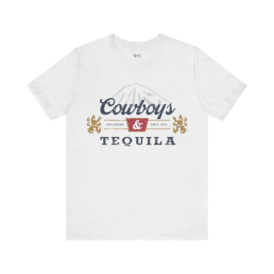 Camiseta unisex de vaqueros y tequila