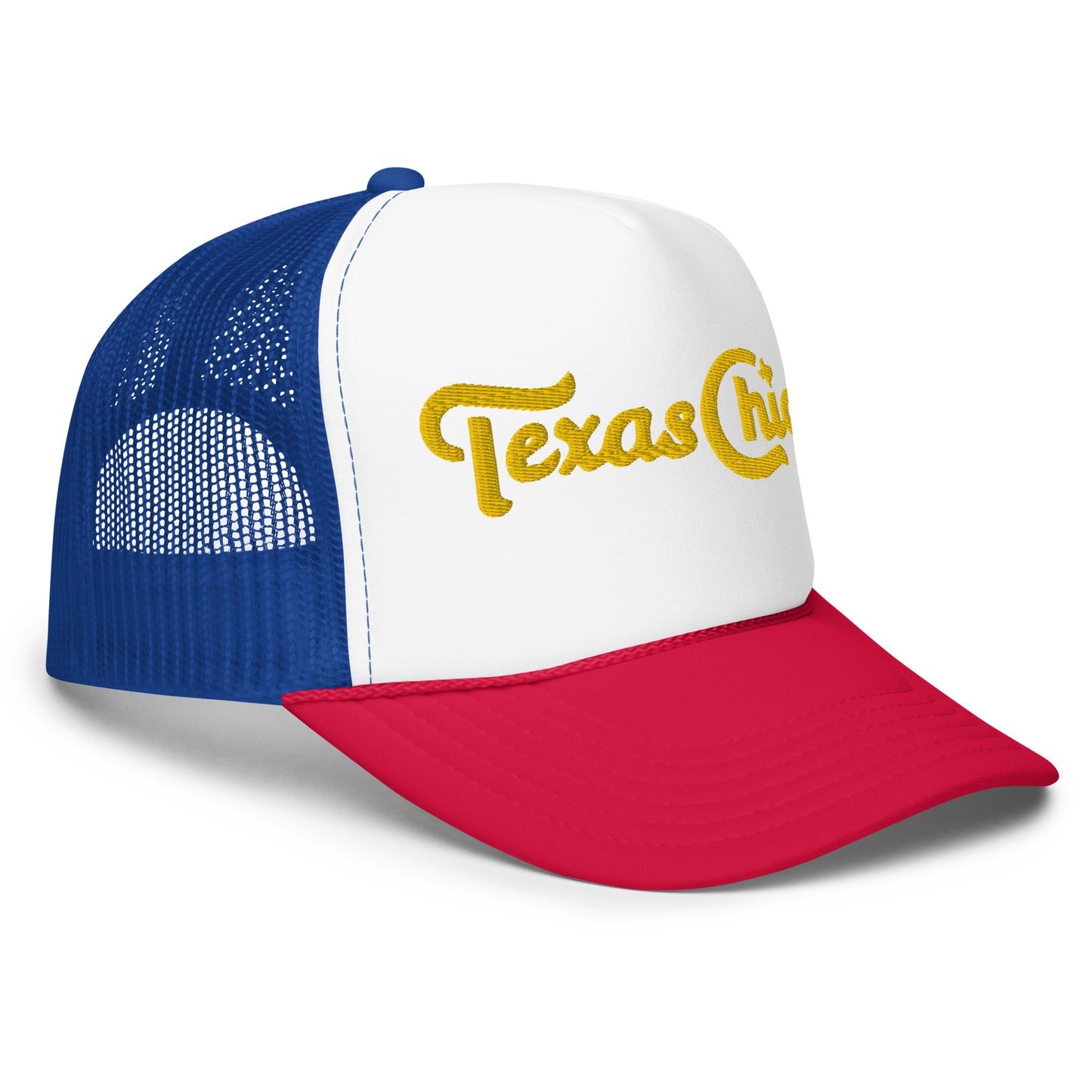 Sombrero camionero de espuma bordado Texas Chica